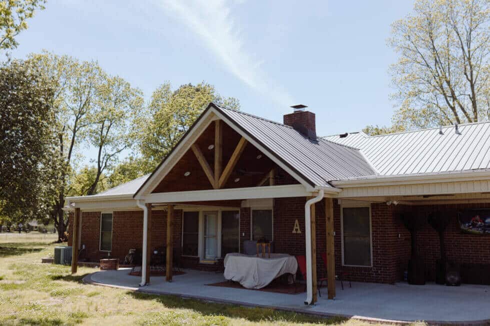 Arkansas Home with Max-Rib Metal Roof installed by PermaSteel
